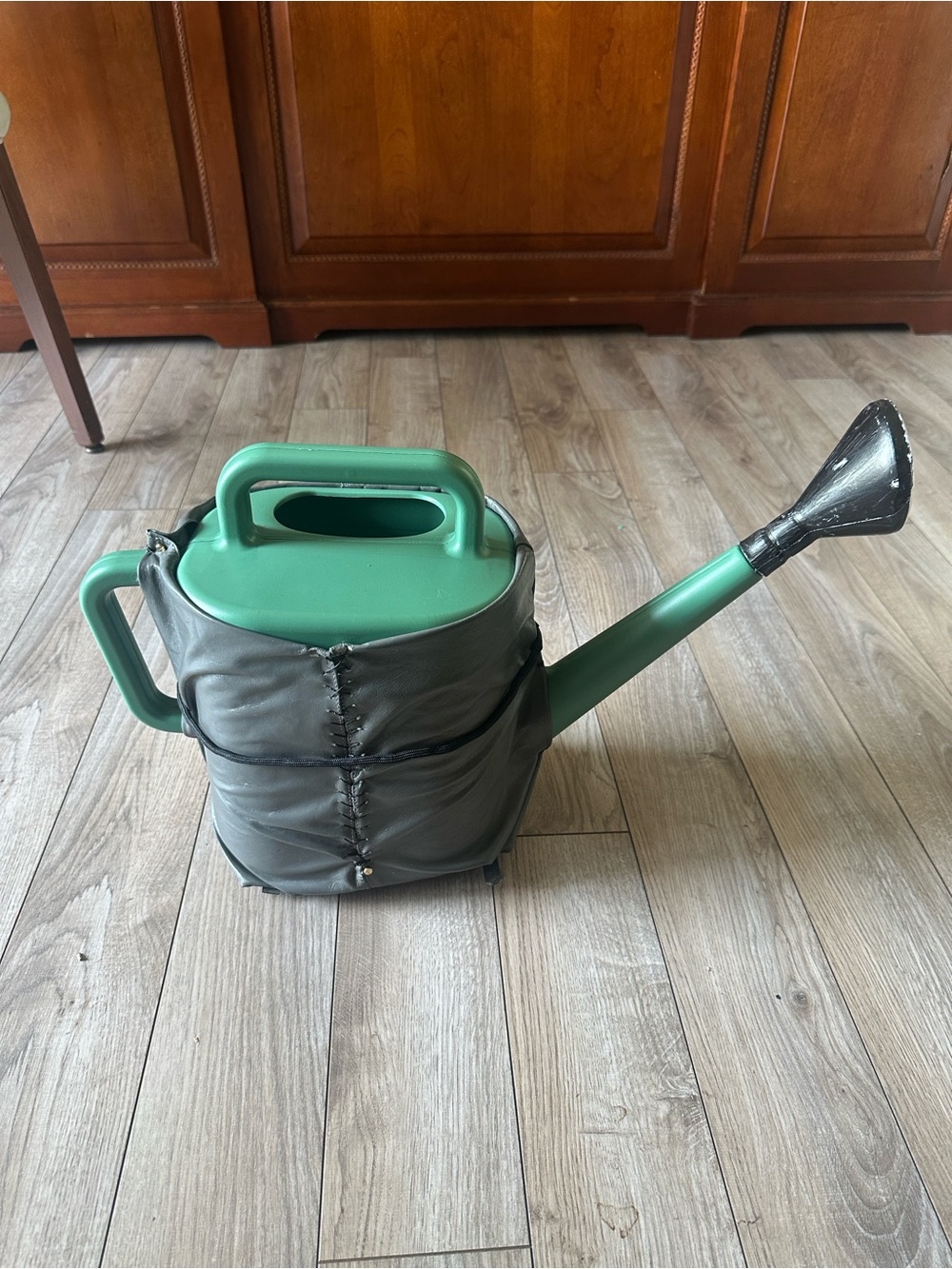 2 Gallon Garden Watering Can In Leather Jacket